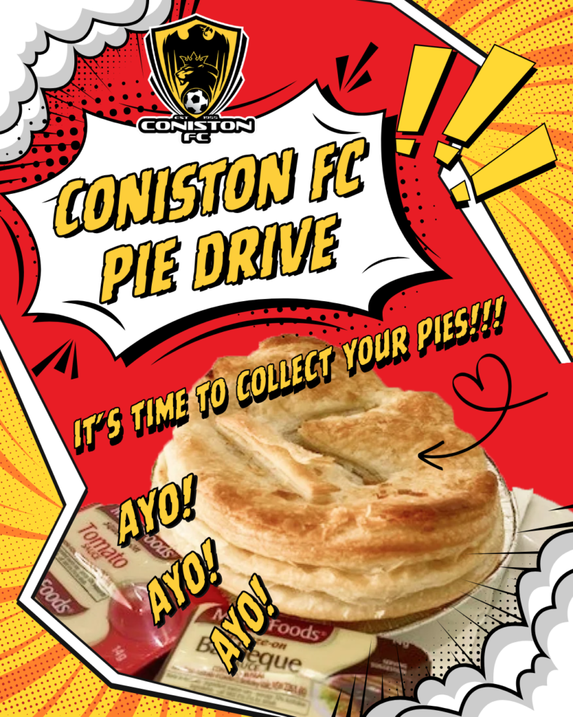 Coniston FC Pie Drive - Collection Day
